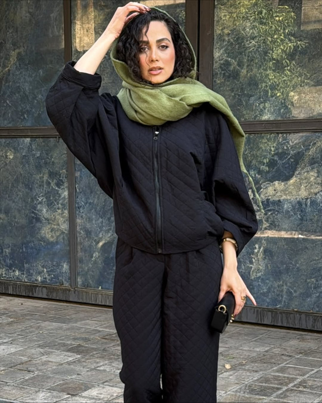 جکت مشکی طرحدار زنانه