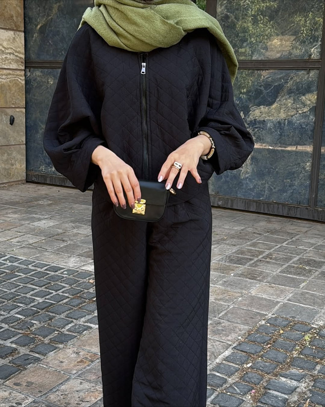 جکت مشکی طرحدار زنانه
